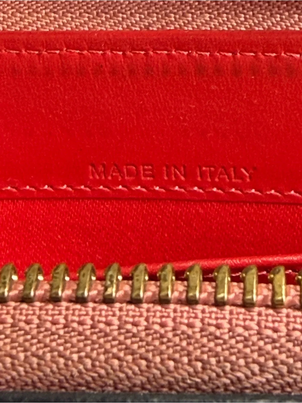 Christian Louboutin pink Panettone Spiked Leather wallet with COA
